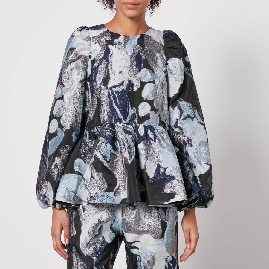 Stine Goya Jenny Floral-Jacquard Blouse - M