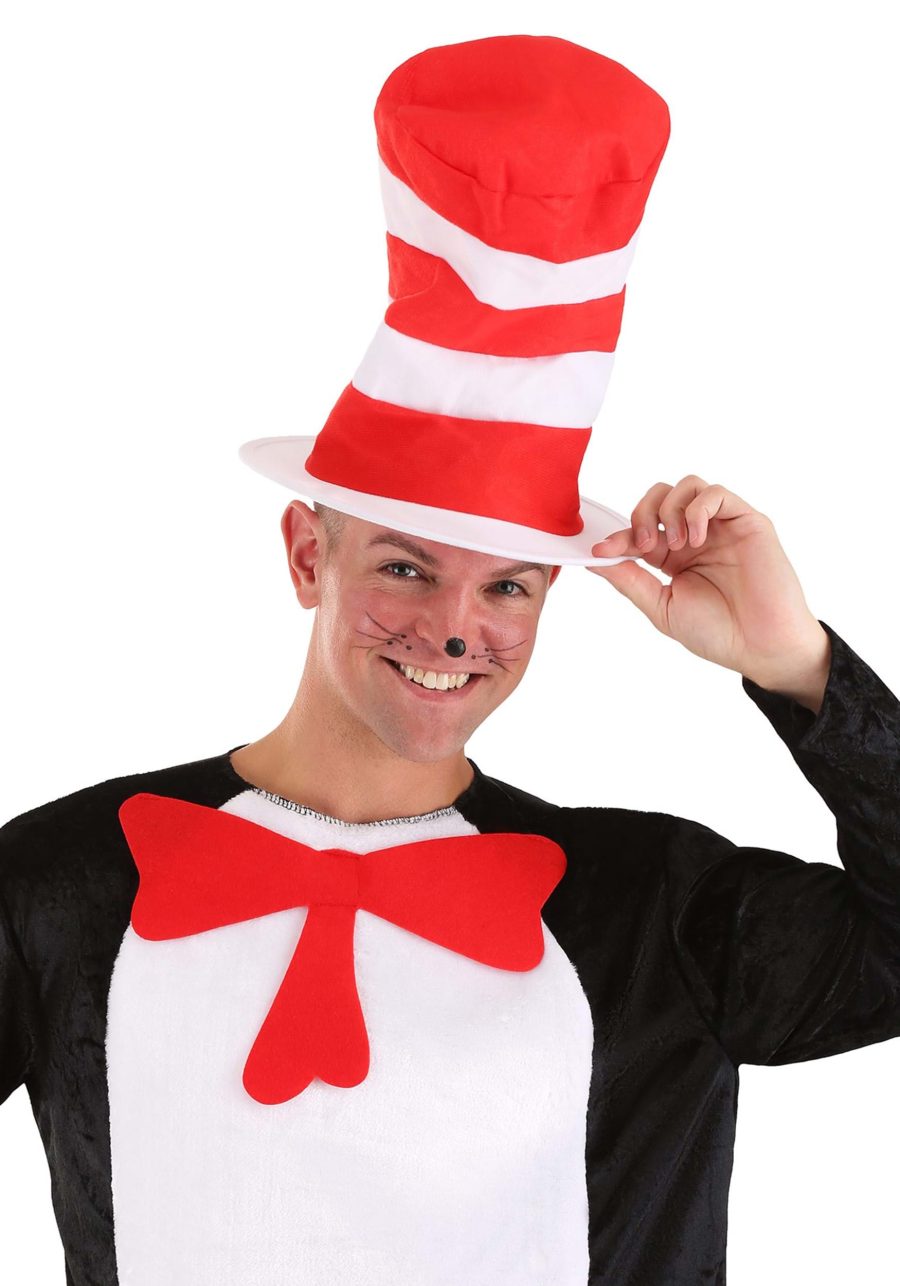 Storybook Cat in the Hat Adult Costume Hat
