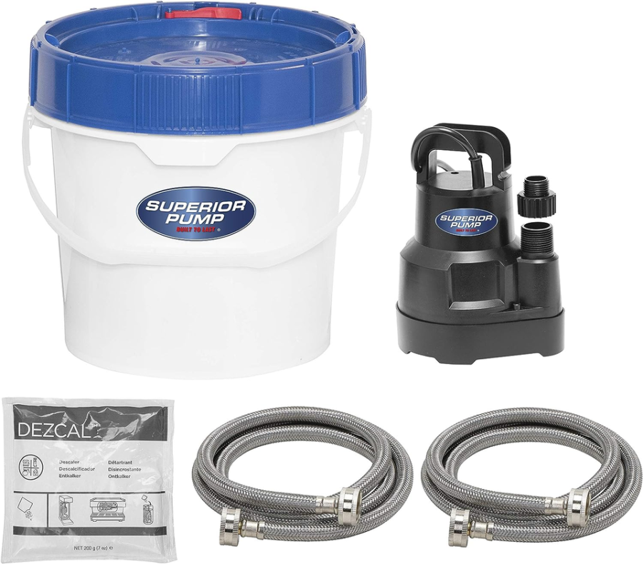 Superior Pump 91660 Tankless Water Heater Descaler Pump Kit with Non-Toxic Desca