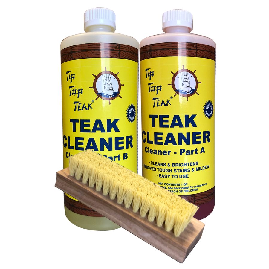 TIP TOP TEAK TK860 CLEANER KIT PART A & PART B W/BRUSH