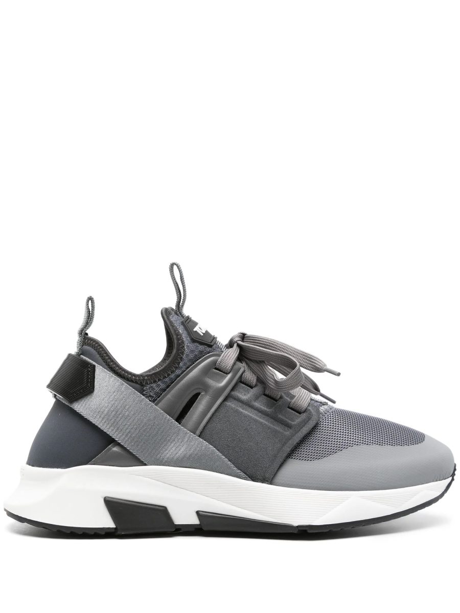 TOM FORD Jago Mesh Panelled Style Sneakers Grey