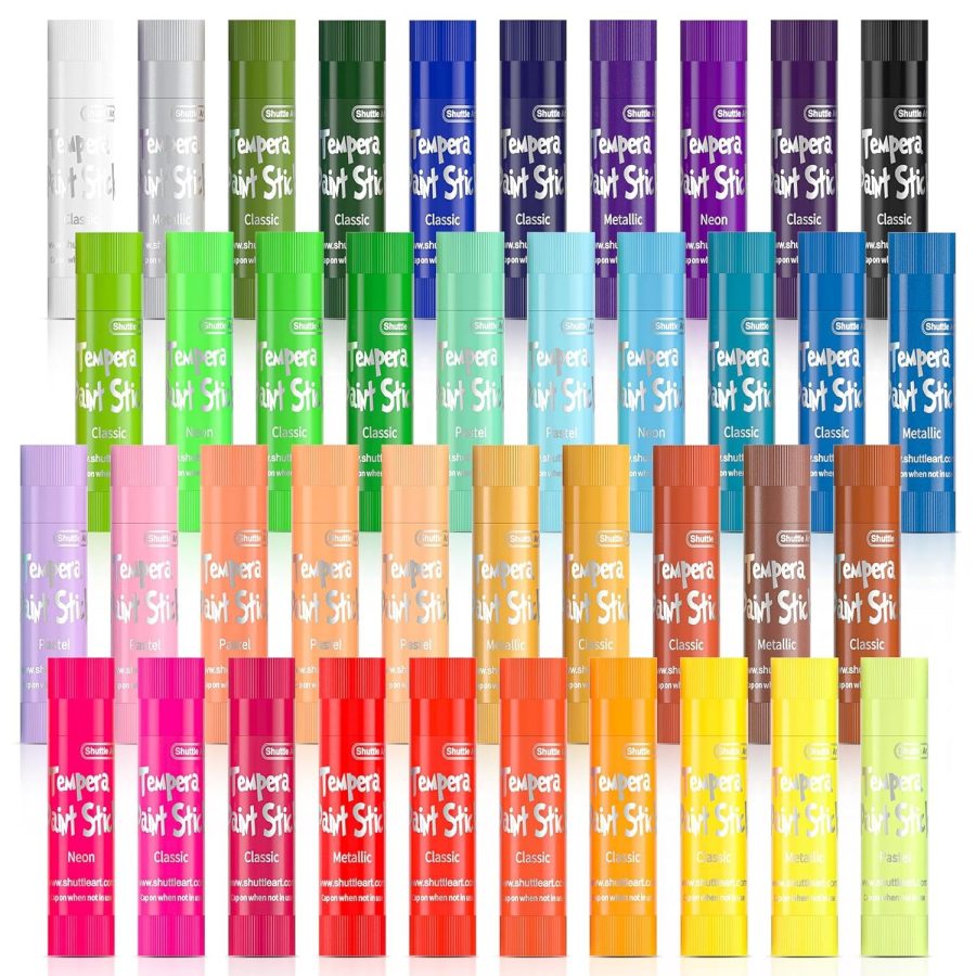 Tempera Paint Sticks, 40 Colors Solid Tempera Paint For Kids, Super Quick Drying