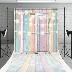 Test Candy Wooden Door Light Photography Sweep Backdrop - Aperturee