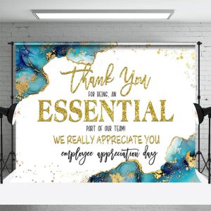 Thank You For Being An Essential Part Of Us Backdrop - Aperturee