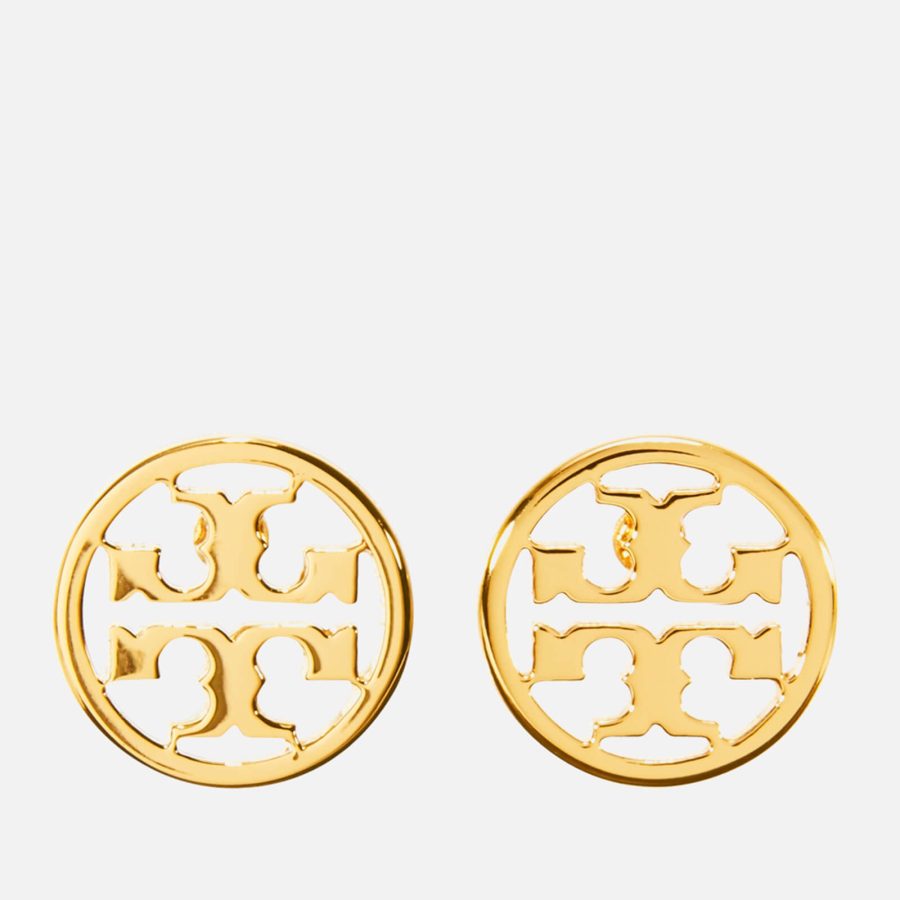 Tory Burch Women's Logo Circle-Stud Earrings - Tory Gold