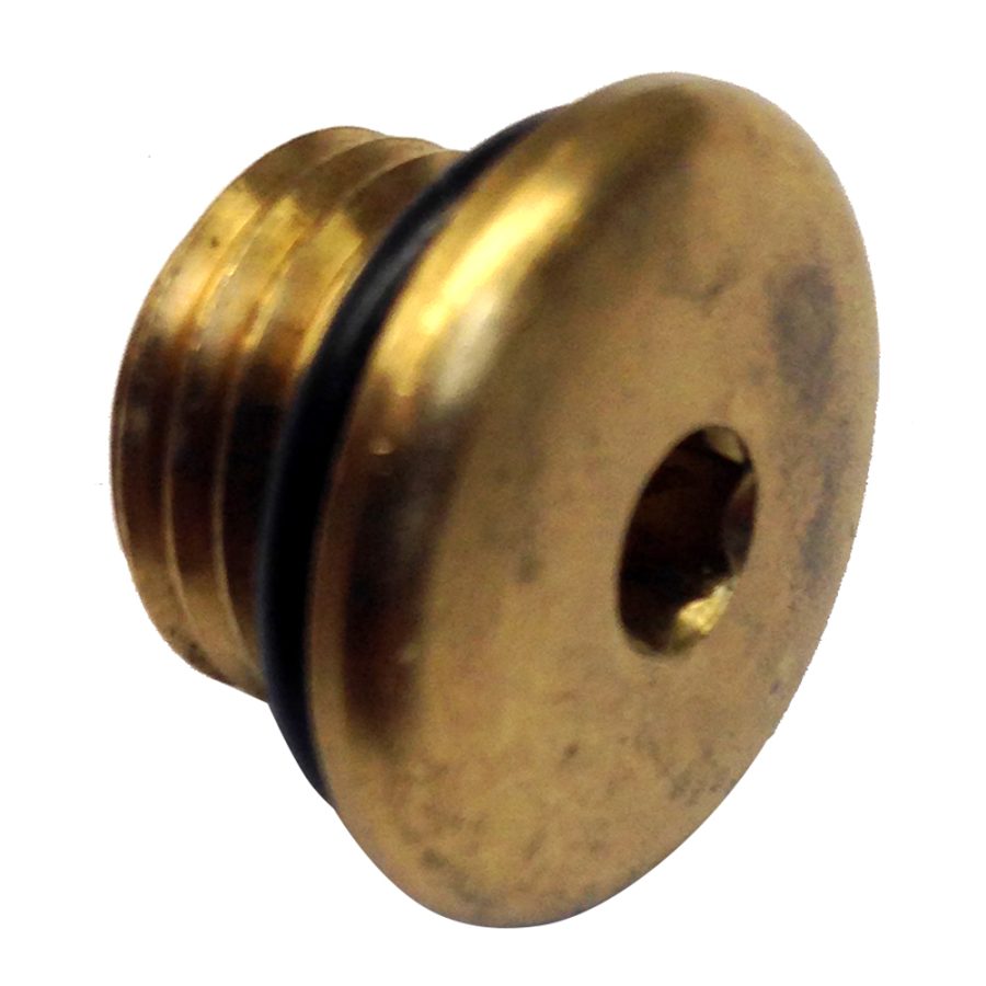 UFLEX 71928P BRASS PLUG WITH O-RING FOR PUMPS