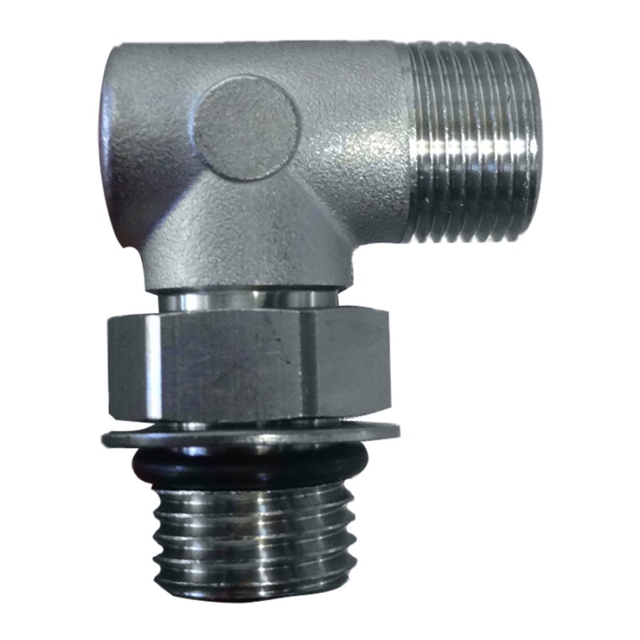 UFLEX AF90 90 DEGREE ADJUSTABLE FITTING FOR BACK OF UP SERIES HELMS