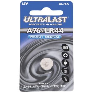 ULTRALAST UL76A Alkaline Photo/Medical Button Cell Battery