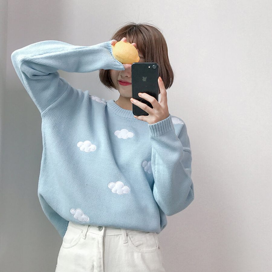 Unisex Knitted Cloud Sweater