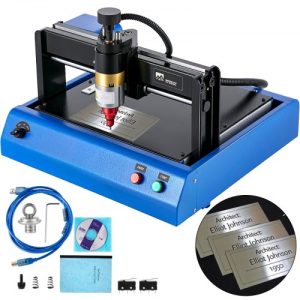 VEVOR Electric Marking Machine 400W Electronic Metal Marking Machine 300X200mm Dot Peen Marking Embosser Machine Marking Depth 0.05mm-1mm for Industrial Nameplate Dog tag Steel ID Card (110V)