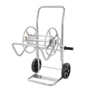 VEVOR Hose Reel Cart, Hold Up to 200 ft of 5/8'' Hose (Hose Not Included), Garden Water Hose Carts Mobile Tools with Wheels, Heavy Duty Powder-coated Steel Outdoor Planting for Garden, Yard, Lawn