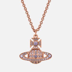 Vivienne Westwood Carmela Bas Relief Rose Gold-Tone Necklace