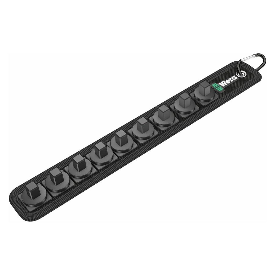 WERA 05003981001 Belt-B (Textile Belt) 9 location for 3/8 INCH Sockets (unloaded)