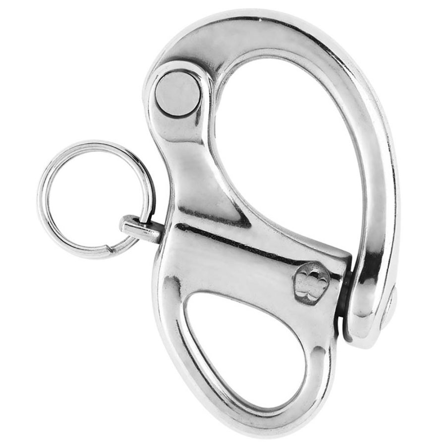 WICHARD 02472 2-3/4 INCH SNAP SHACKLE W/FIXED EYE - 70MM