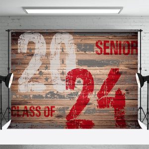 Wood Class Of 2024 Senior Grad Photography Backdrop - Aperturee