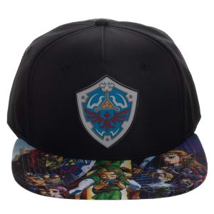 Zelda Sublimated Flat Bill Snapback Hat