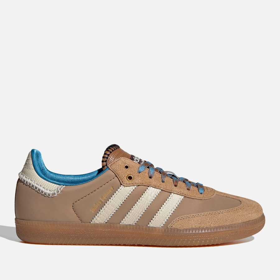 adidas x Wales Bonner Leather and Suede Samba Trainers - UK 8