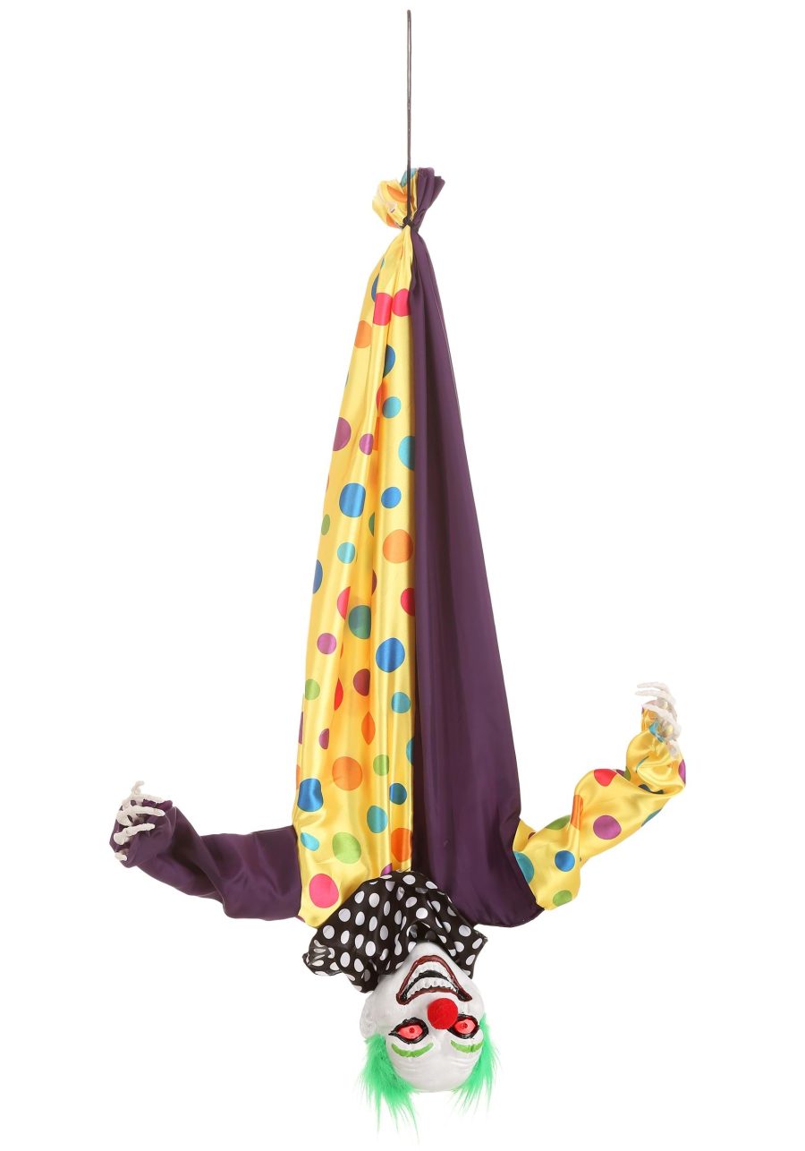 2.8 Ft Animated Hanging Clown