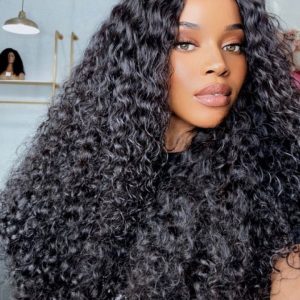 22inch 250% Density 13x4 HD Glueless Wig Invisible Lace Curly with Bleached Knots Match All Skin Tones