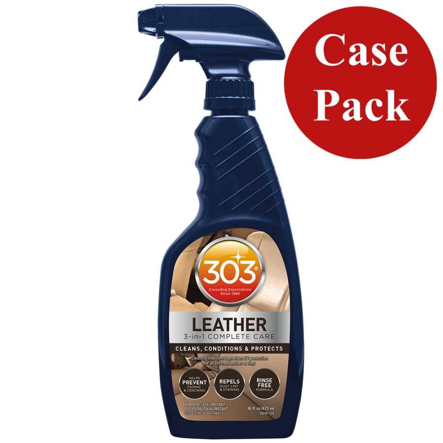 303 30218CASE AUTOMOTIVE LEATHER 3-IN-1 COMPLETE CARE - 16OZ *CASE OF 6*