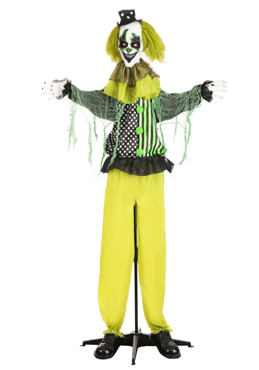 5.5ft Animated Green Clown