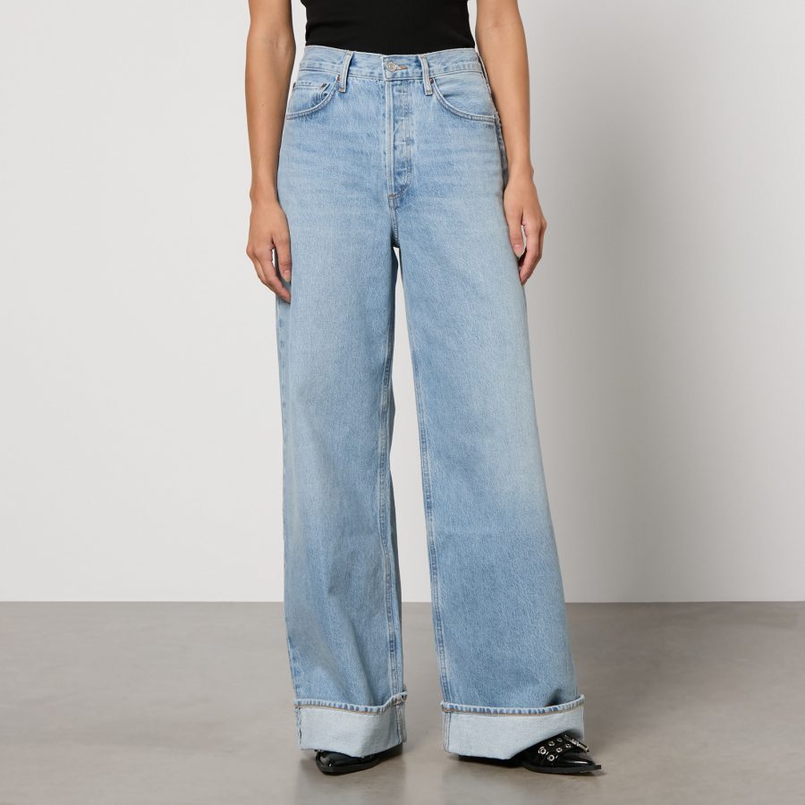 AGOLDE Dame Regenerative Denim Wide-Leg Jeans - W27