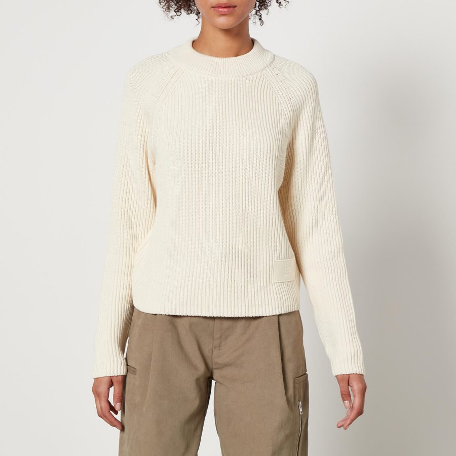 AMI Label Cotton and Wool-Blend Jumper - S