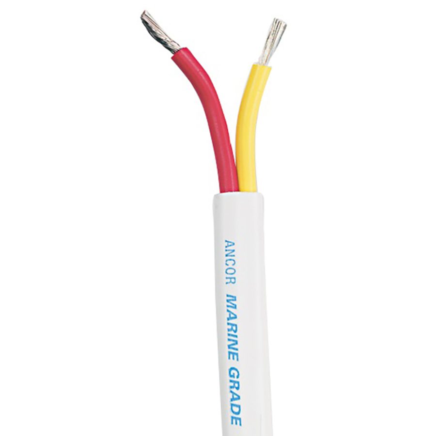 ANCOR 124302 SAFETY DUPLEX CABLE - 12/2 AWG - RED/YELLOW - FLAT - 25