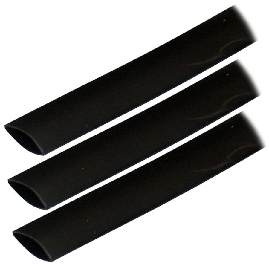 ANCOR 306103 ADHESIVE LINED HEAT SHRINK TUBING (ALT) - 3/4 INCH X 3 INCH - 3-PACK - BLACK