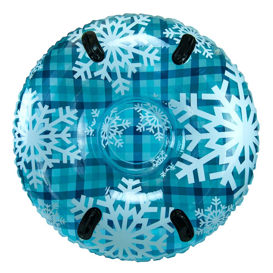 AQUA LEISURE PST13365S2 43 INCH PIPELINE SNOCLEAR TOP RACER SNO-TUBE - COOL BLUE PLAID