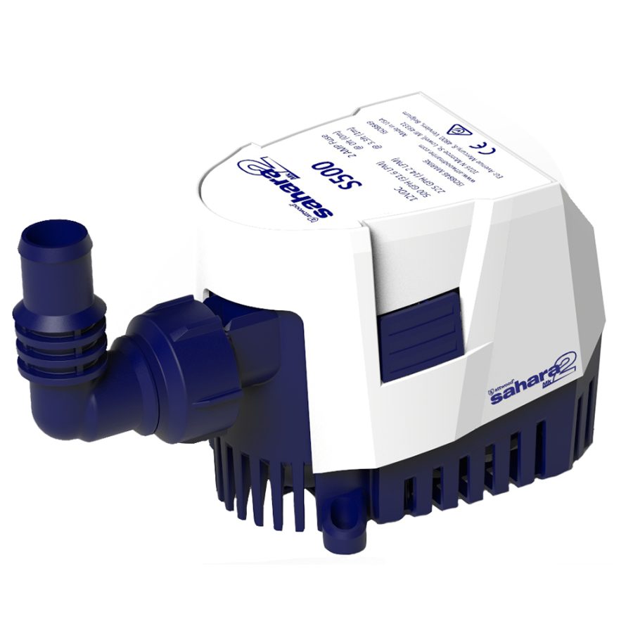 ATTWOOD 5505-7 SAHARA MK2 S500 BILGE PUMP 500 GPH - 12V - AUTOMATIC