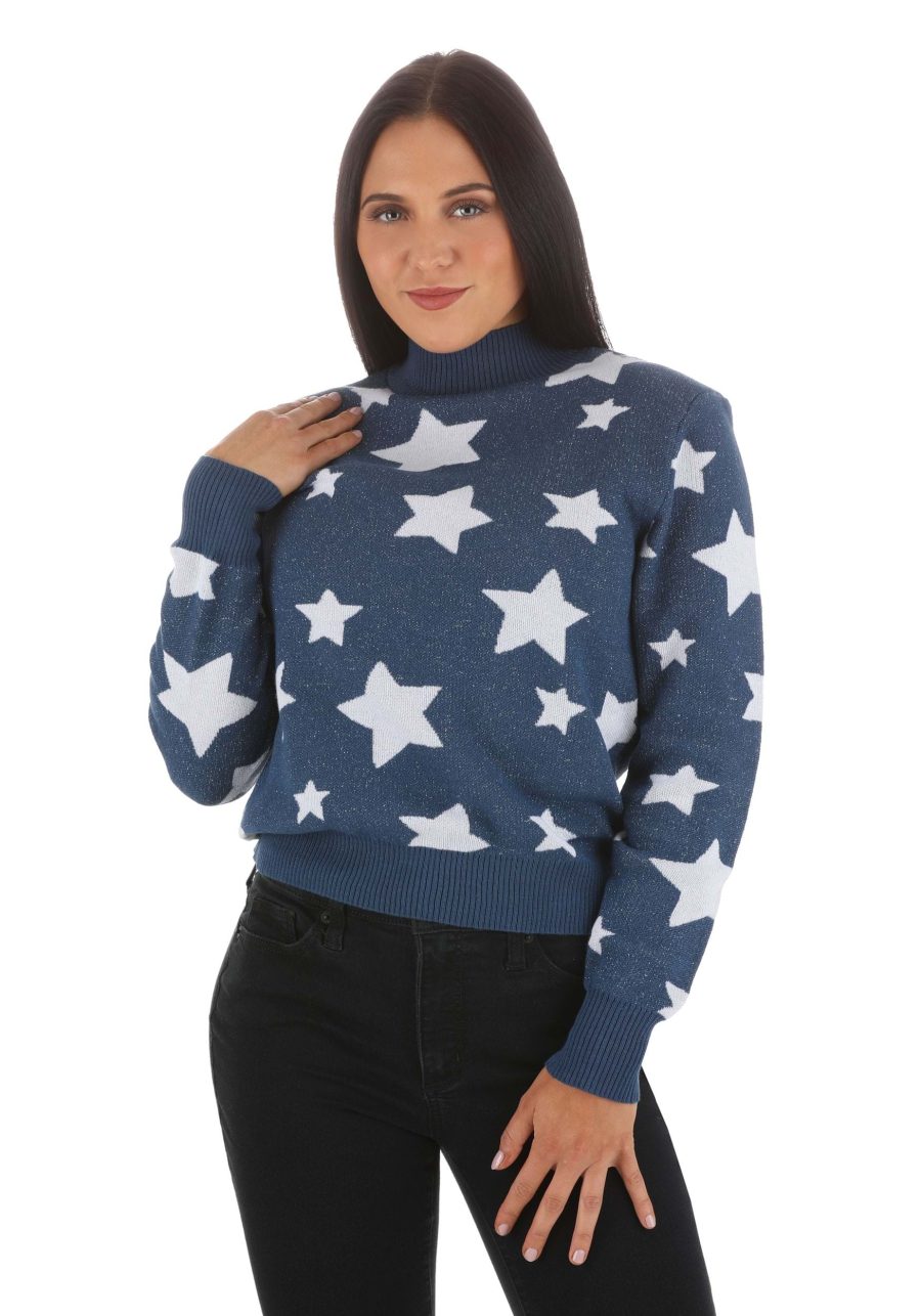Adult Coraline Blue Star Sweater Costume