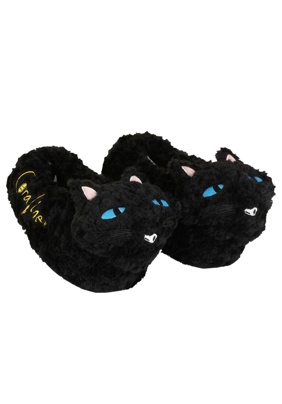Adult Coraline Cat Slippers