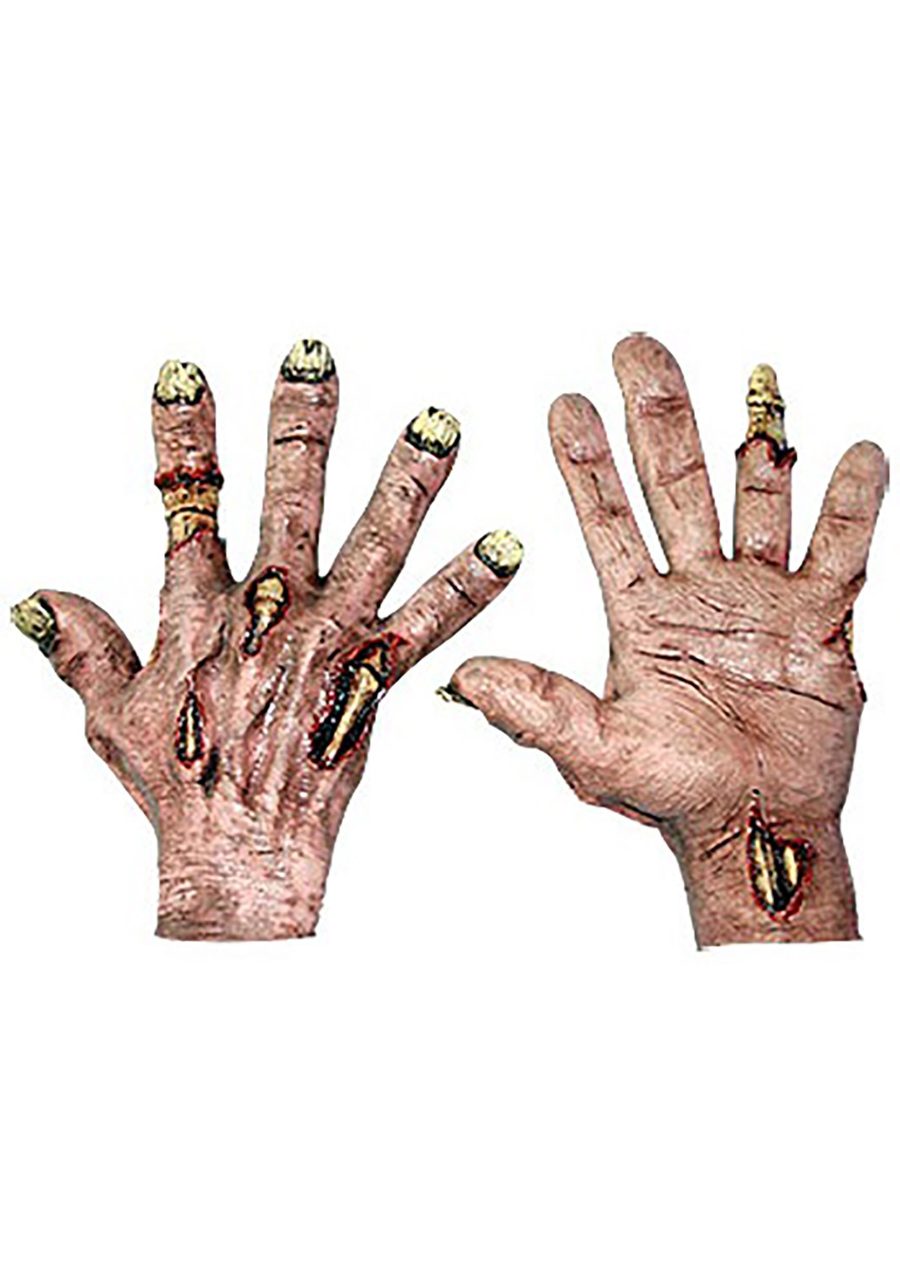 Adult Rotten Zombie Latex Hands