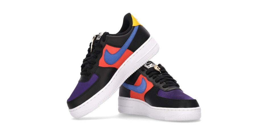 Air Force 1 '07 Lv8 Emb Black/gym Red/washed Teal/court Purple Men's Low Shoe