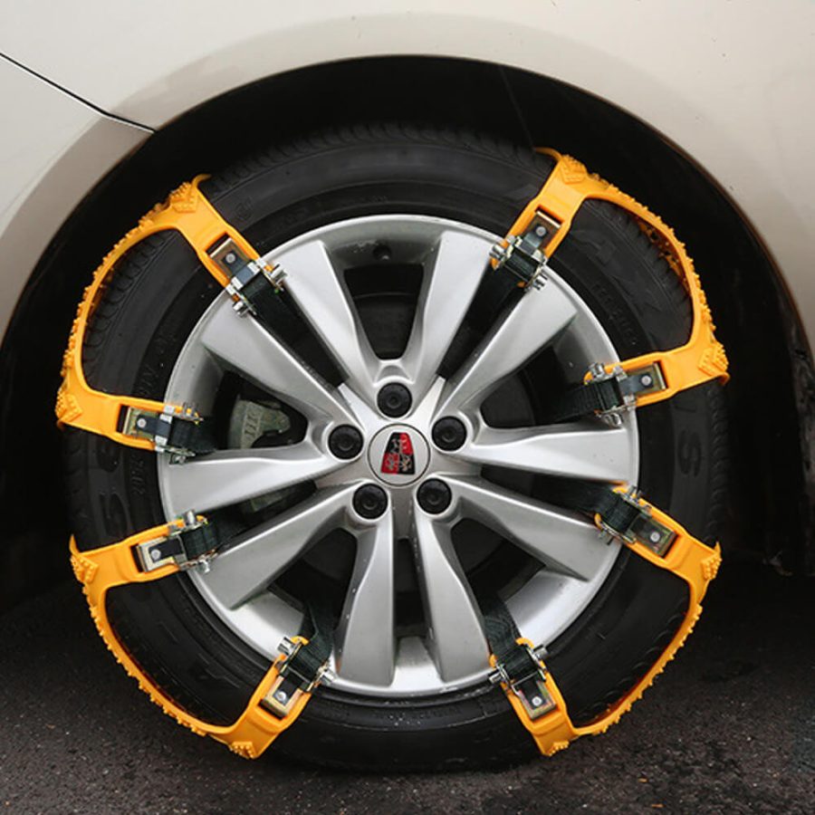 Anti-Skid Car Wheel Chains, Safe Grip, Ultimate Hold, 3-4 Chains per Wheel