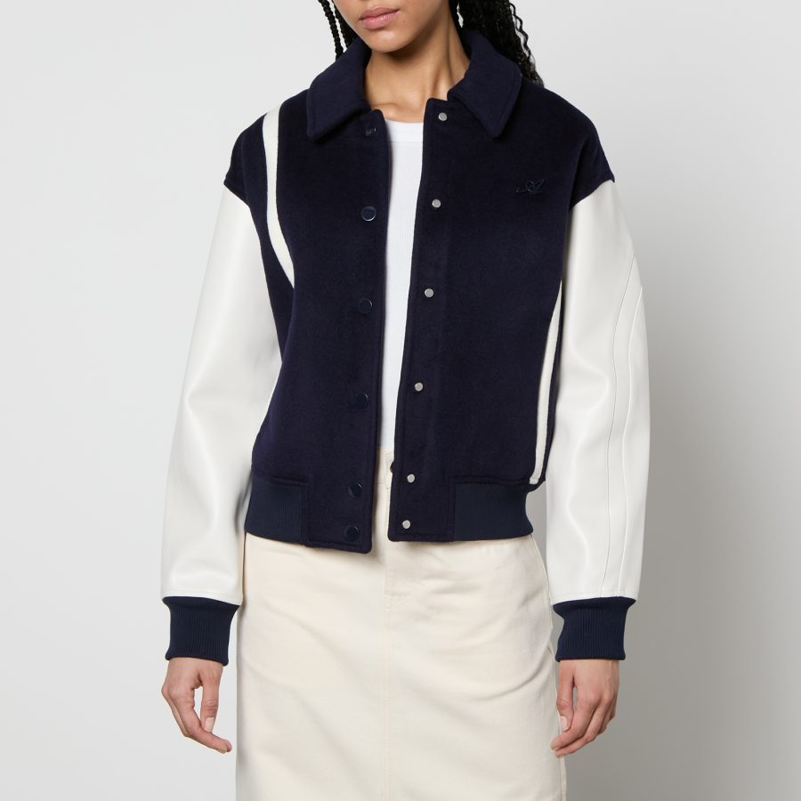 Axel Arigato Bay Wool and Shell Varsity Jacket - M