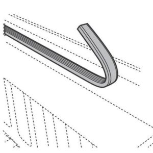 BAK 326A0004 Industries PARTS-Service Kit-Bulkhead Seal-Thick Ribbed-3/4in. X 65in.