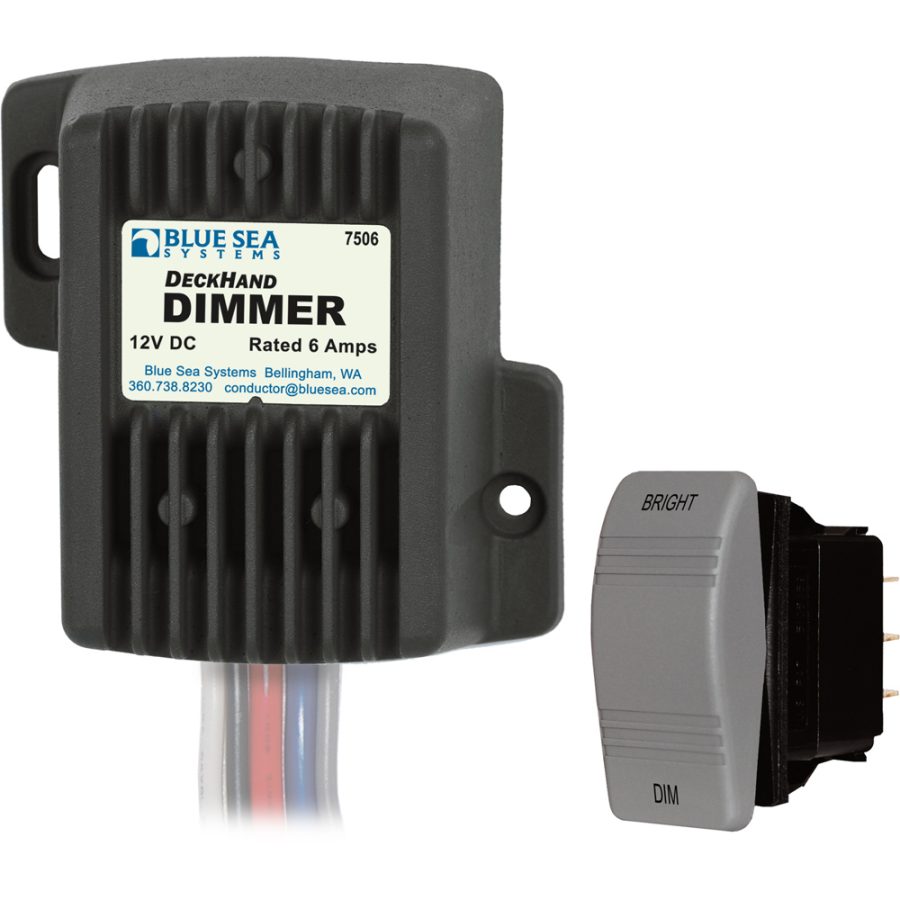 BLUE SEA 7506 DECKHAND DIMMER - 6 AMP/12V