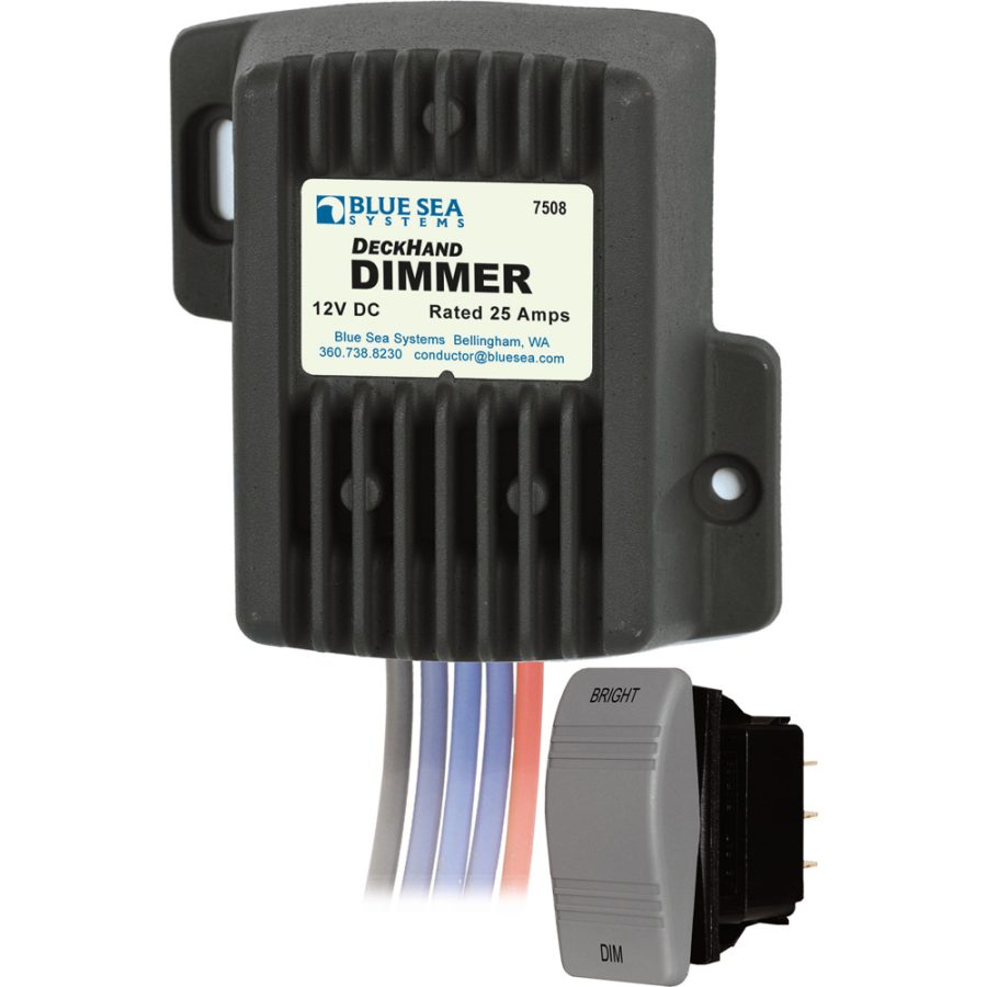 BLUE SEA 7508 DECKHAND DIMMER - 25 AMP/12V