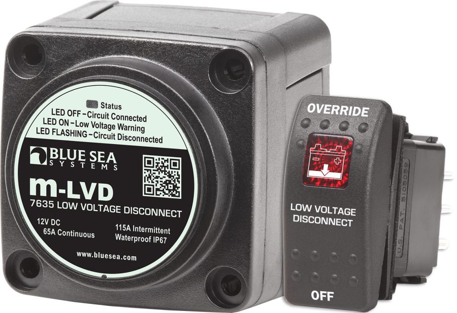 BLUE SEA 7635 m-LVD Low Voltage Disconnect 12vDC