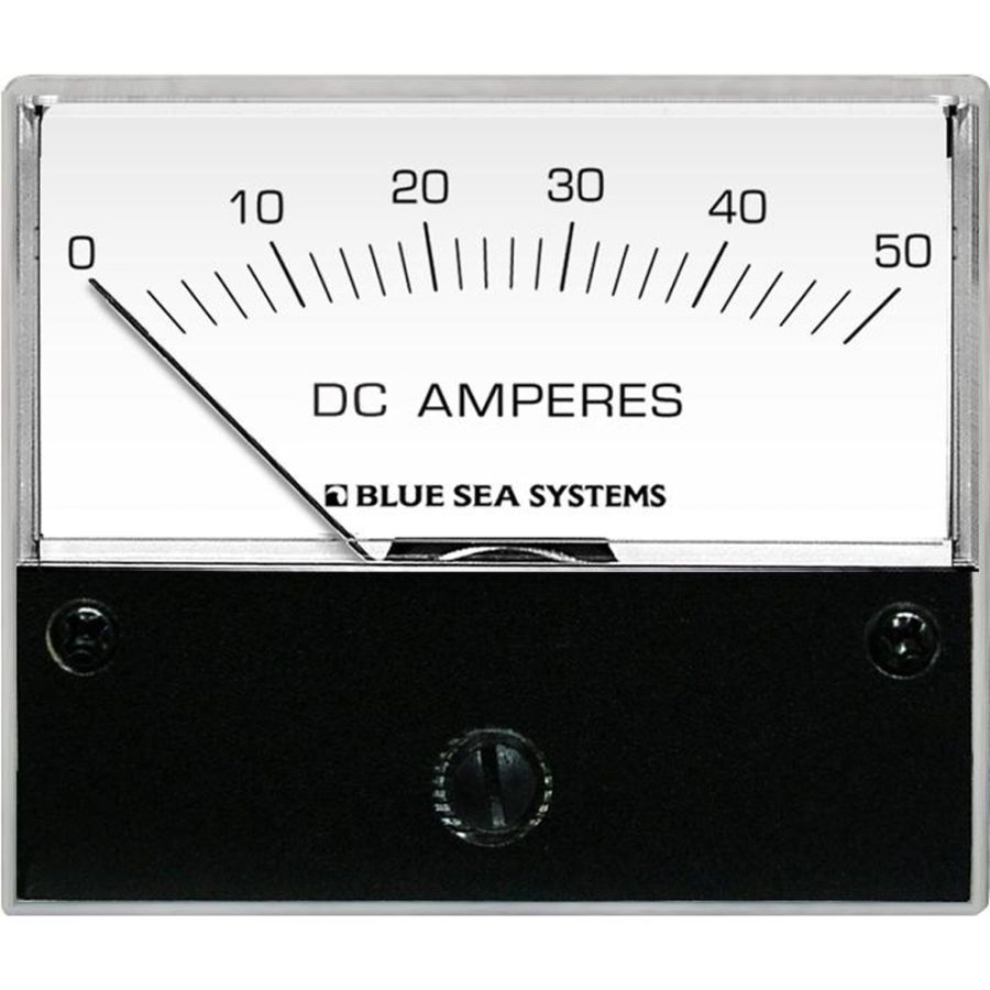 BLUE SEA 8022 DC ANALOG AMMETER - 2-3/4 FACE, 0-50 AMPERES DC