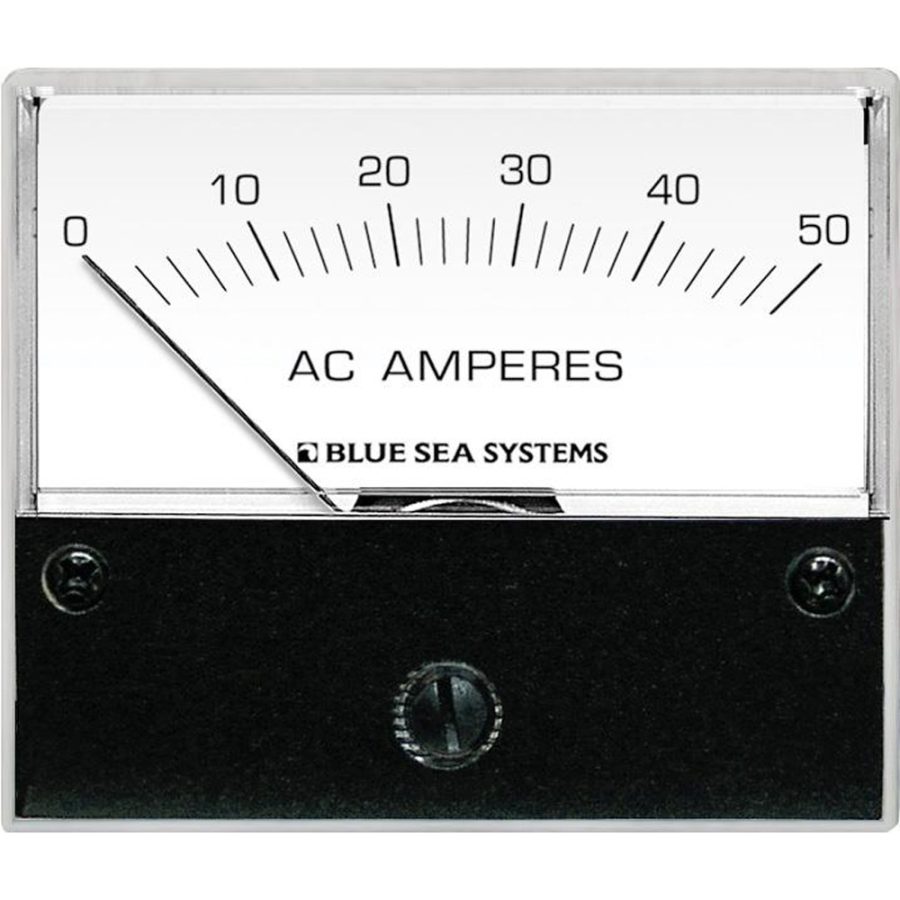 BLUE SEA 9630 AC ANALOG AMMETER 0-50 AMPERES AC