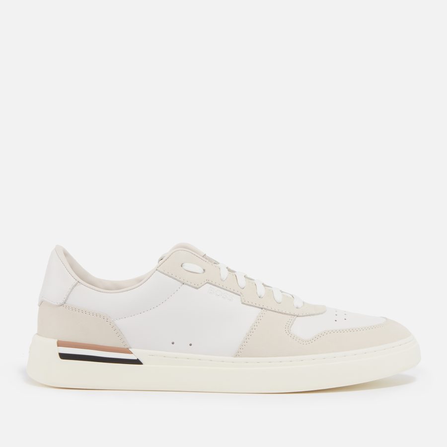 BOSS Men's Clint Leather Suede Tennis Trainers - UK 7