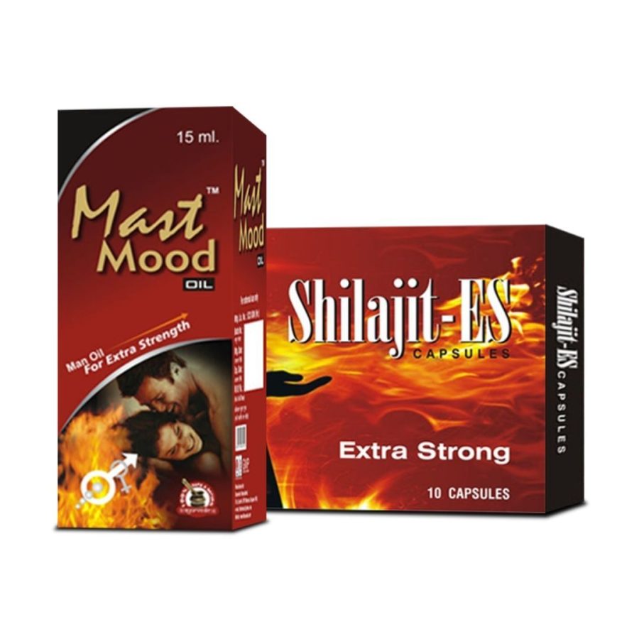 Best Natural Sex Enhancer Supplements For Men 10 Shilajit ES + 1 Mast Mood Oil