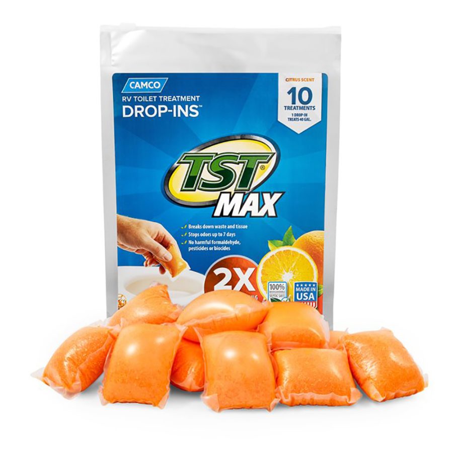 CAMCO 41178 TST MAX ORANGE RV TOILET TREATMENT DROP-INS *10-PACK