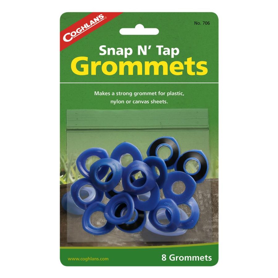 COGHLANS 706 Snap -N- Tap Plastic Grommets 8 Count