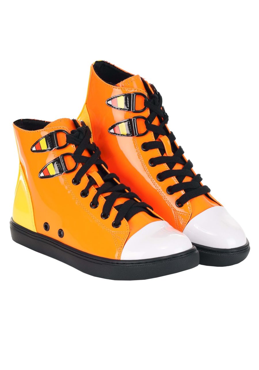 Chelsea Patent Candy Corn High Top Sneakers