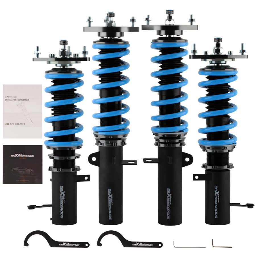Coilover Spring Shock Compatible ForToyota compatible for Corolla E90 1988-1999 24 ways damping adjustable Maxpeedingrods Coilover lowering kit