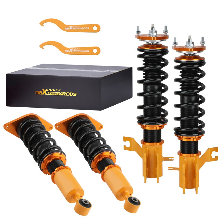 Coilovers 24-way Damping Strut Coil Spring compatible for Nissan Sentra 00-06 Shock lowering kit
